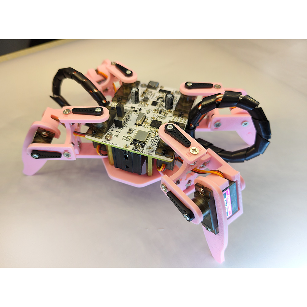 Бионический паук четырехногий набор собранный робот сервоприводная плата программирование Arduino образование Leidezhu