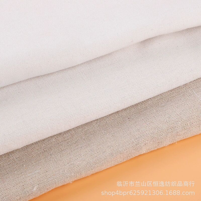 Factory Direct polyester cotton imitation linen fabric linen gray linen printing adhesive storage Crafts printing and dyeing