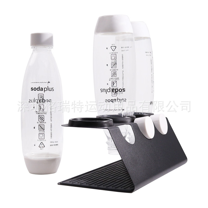 New Black White Three Hole Soda Bottle Drain Rack With Plastic Ring Soda Bottle Rack sodastream Bottle Rack