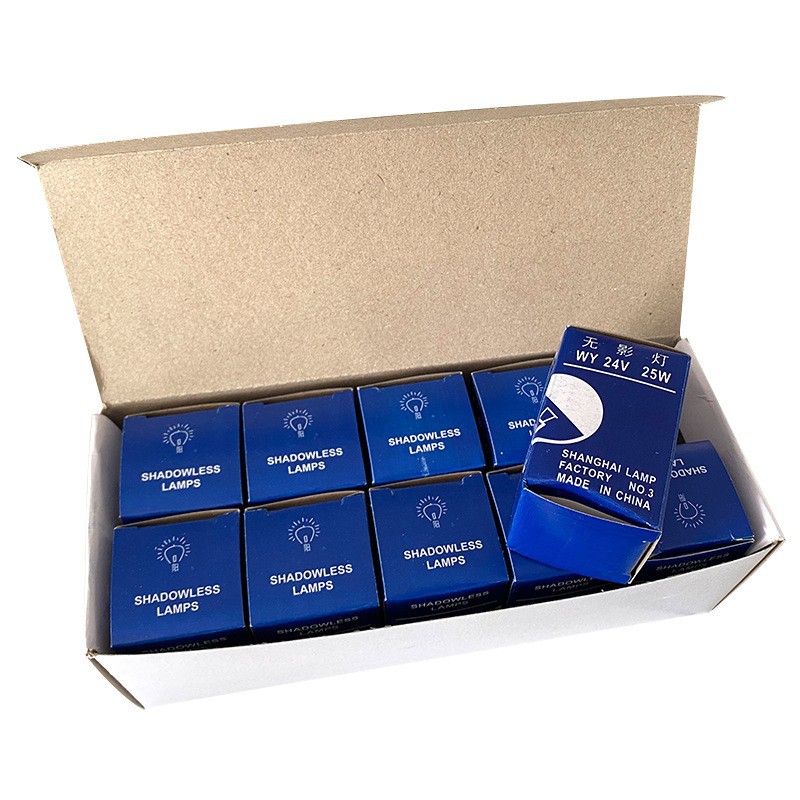 Foreign Trade Specializes in Medical Special Surgical Shadowless Lamp 24V25W Single Hole Cold Surface Lamp Bayonet Instrument Shadowless Bulb