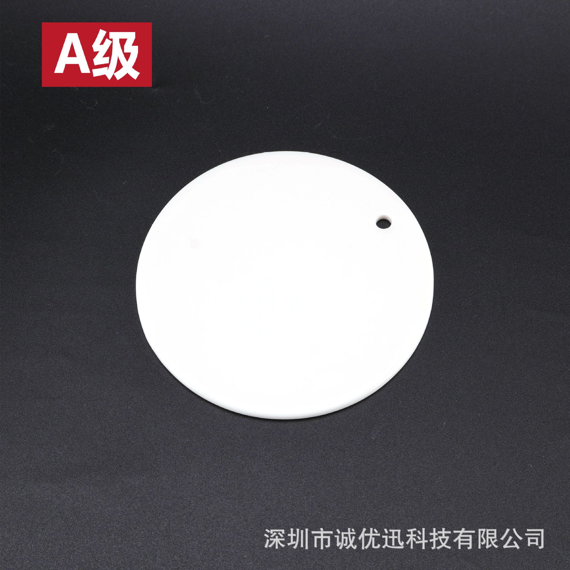 2025 Cross-Border Christmas Ceramic Pendant Round 3inch Ceramic Christmas Pendant Double-Sided Glazed High Temperature Ceramic Tag