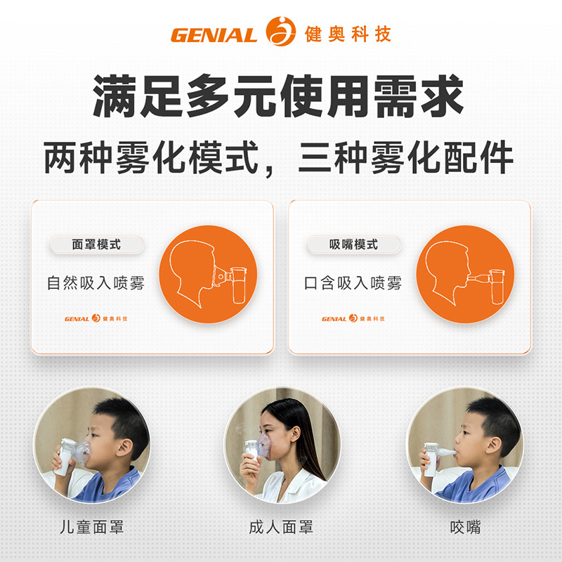 Oem Micro-Grid Atomizer Medical Grade Outpatient Hospital Adult Elderly Home Handheld Atomizer Customization