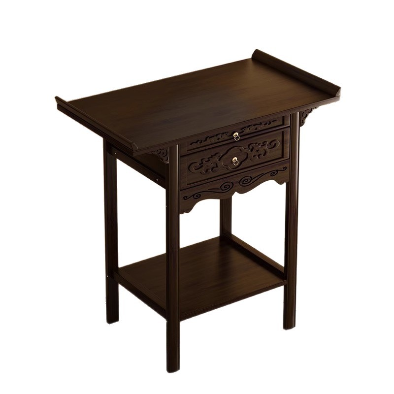 New Chinese-Style Altar Table with Doors and Drawers for Home Use, Buddhist Altar, Shrine, Rural Main Hall Incense Table