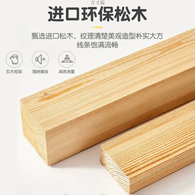 Solid Wood Children's Splicing Bed Height Adjustable Widened Bedside Bed for Men and Girls Widened Baby Crib