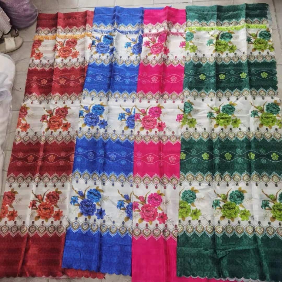 Foreign trade curtain fabric door width 200cm210cm Southeast Asia finished curtain digital printing curtain fabric manufacturers wholesale