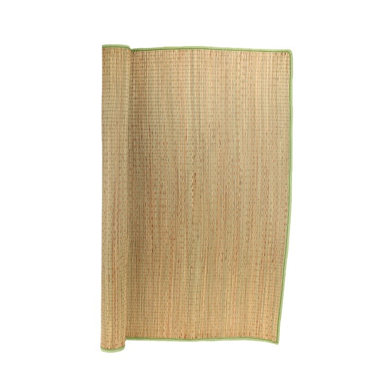 Ordinary calendered straw mat summer mat travel single straw mat portable double-sided straw mat for students and children