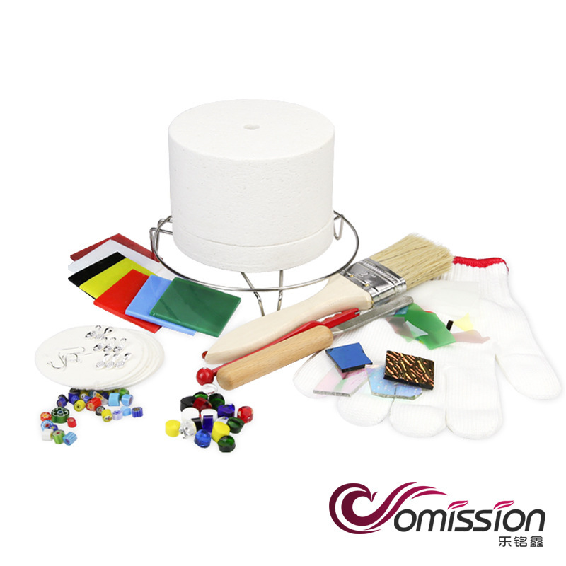 (Набор из 10 предметов для маленькой печи) Ручная работа, креативная микроволновая печь для плавления стеклянных украшений