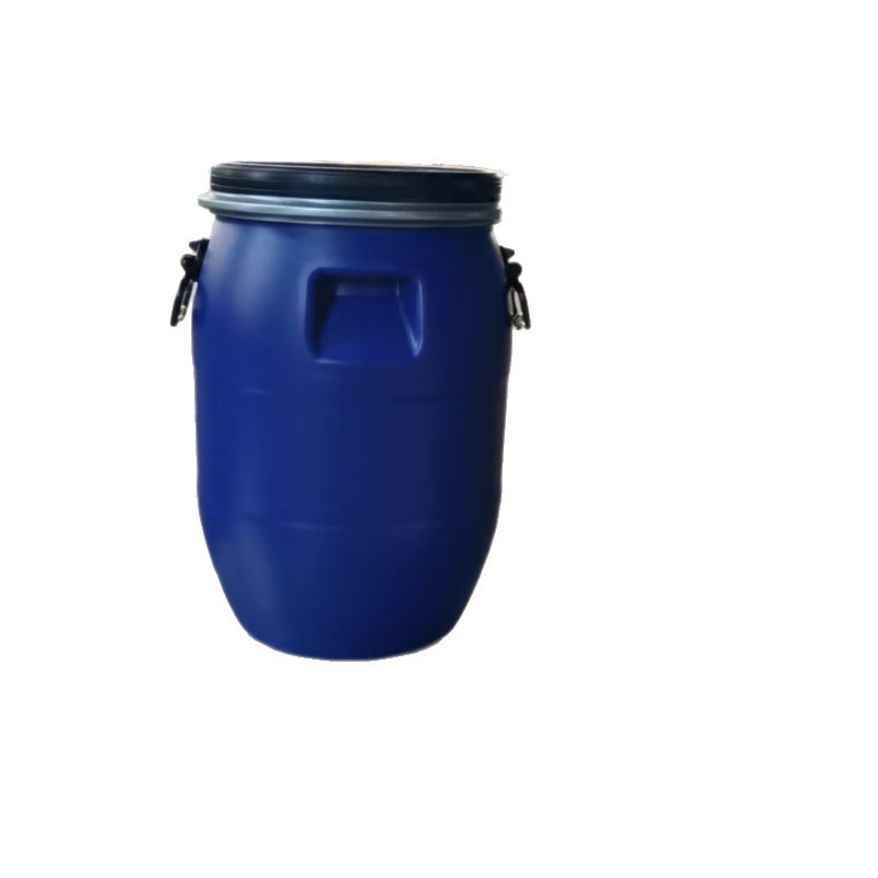 Qihua 30L Thickeneded Iron Clip Barrel 50kg Sealed Waste Liquid Plastic Tank Resistant to Falling 30L Chemical Turnover Barrel