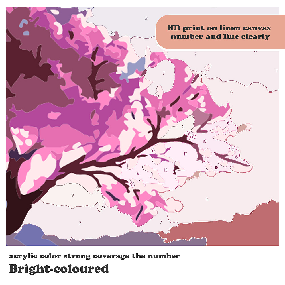 Трансграничная цифровая масляная живопись, источник, фабрика, Amazon, персонализированная масляная живопись