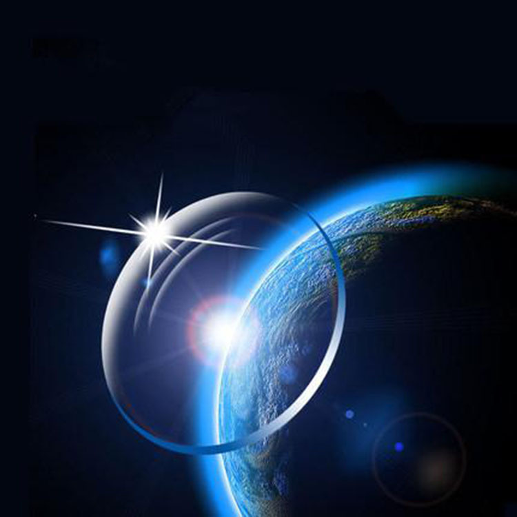 1.56 aspherical anti-Blue-Ray qualified product for processing by network merchants hardened and film myopia resin lens