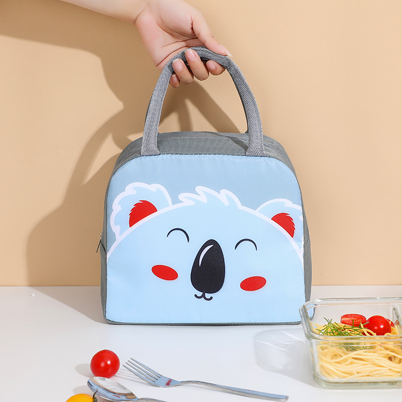 Children's school lunch bag cartoon lunch bag Oxford cloth thick aluminum foil portable ice bag insulation lunch box bag wholesale