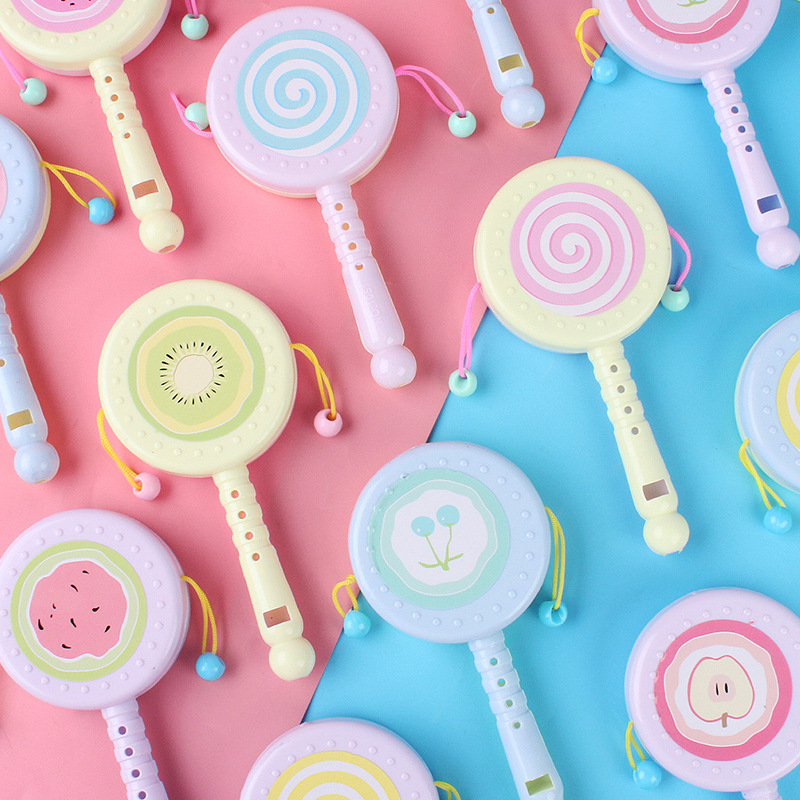 Детские игрушки, успокаивающие аксессуары, мультяшная погремушка для детей 0-3 лет, награда для малышей, раннее обучение, ручная погремушка