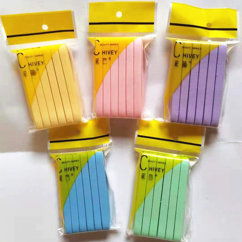 Caiwei Compressed Strip Compressed Face Wash Puff Pva Cleansing Puff 12 Pieces Soaked in Water Becomes Larger Makeup Remover Sponge Puff