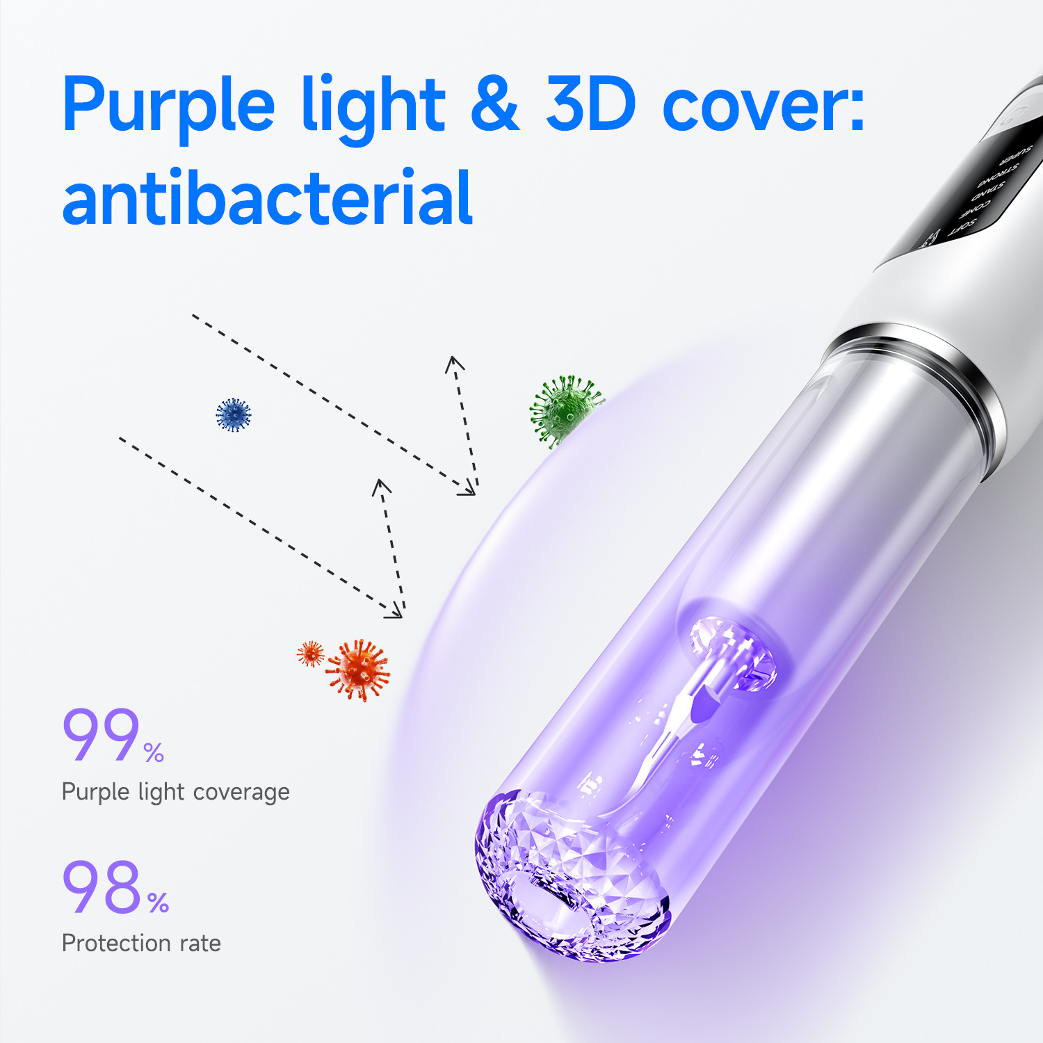 Factory Cross-Border New Pet Ultrasonic Tooth Cleaner to Remove Tartar Dog Tooth Rinser to Remove Calculus Yueer Bend