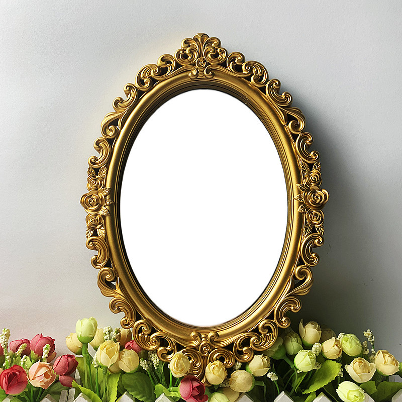 Прямые поставки с завода новые товары зеркала для фона декоративные косметические реквизиты пластиковая краска золото Amazon