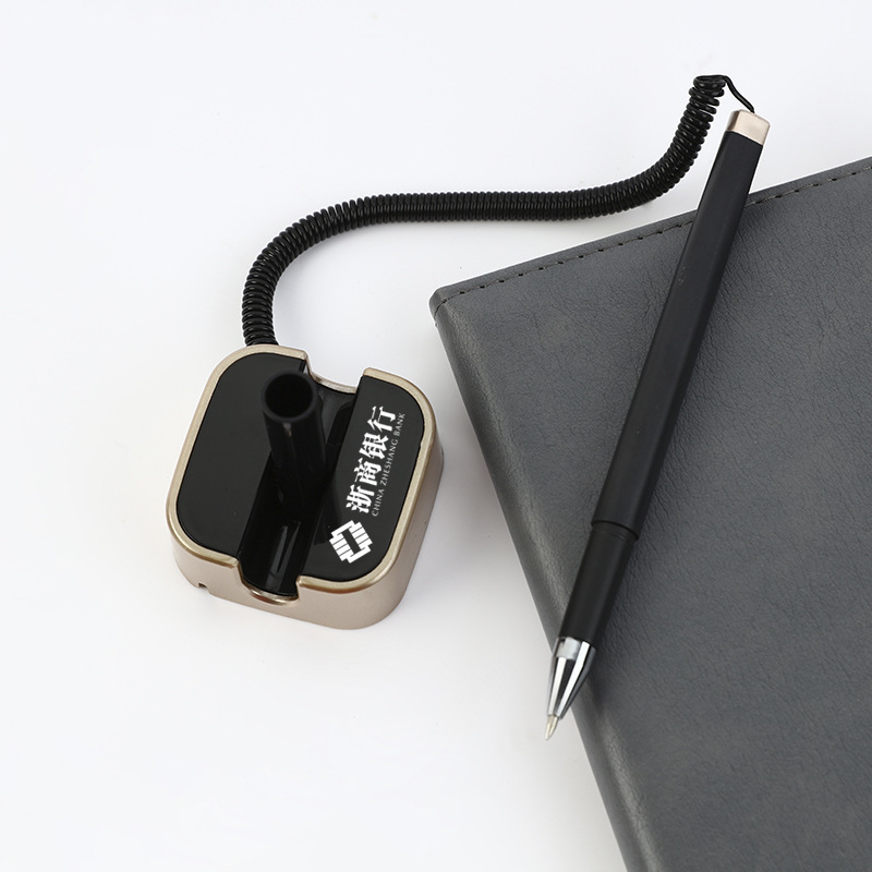 Банковская гостиничная стойка офисная канцелярская фиксированная ручка с индивидуальным логотипом нейтральная ручка оптовая