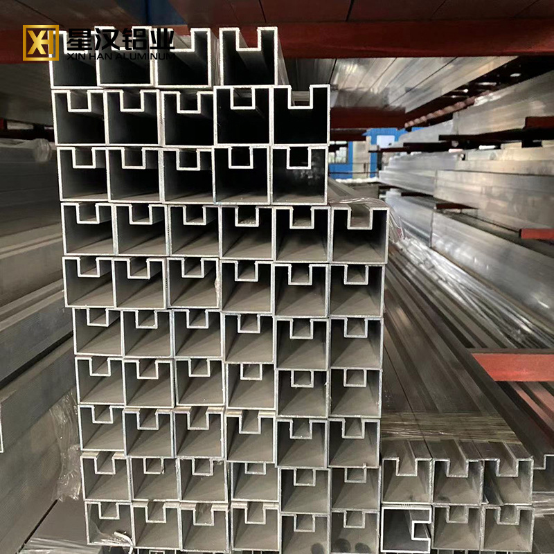 Запас 50*50 40*40 алюминиевый профиль вогнутой трубки алюминиевый сплав одна вогнутая трубка двойная вогнутая трубка материал 6063