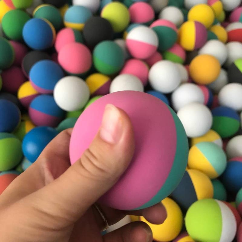 6cm Hollow Bouncy Balls Beginner Basic Training Squash Kids Toy