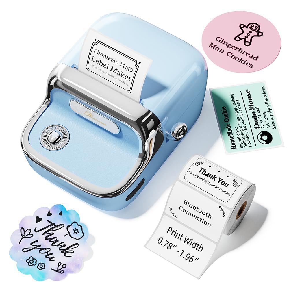 PhomemoM150 Price Label Printer Smart Convenient Bluetooth Mini Thermal Printer Commercial Sticker