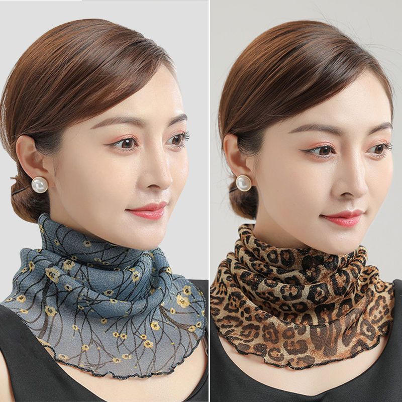 Солнцезащитная маска летний шелковый платок защита от солнца из льда женская велоспорт анти-УФ шейный платок модный платок