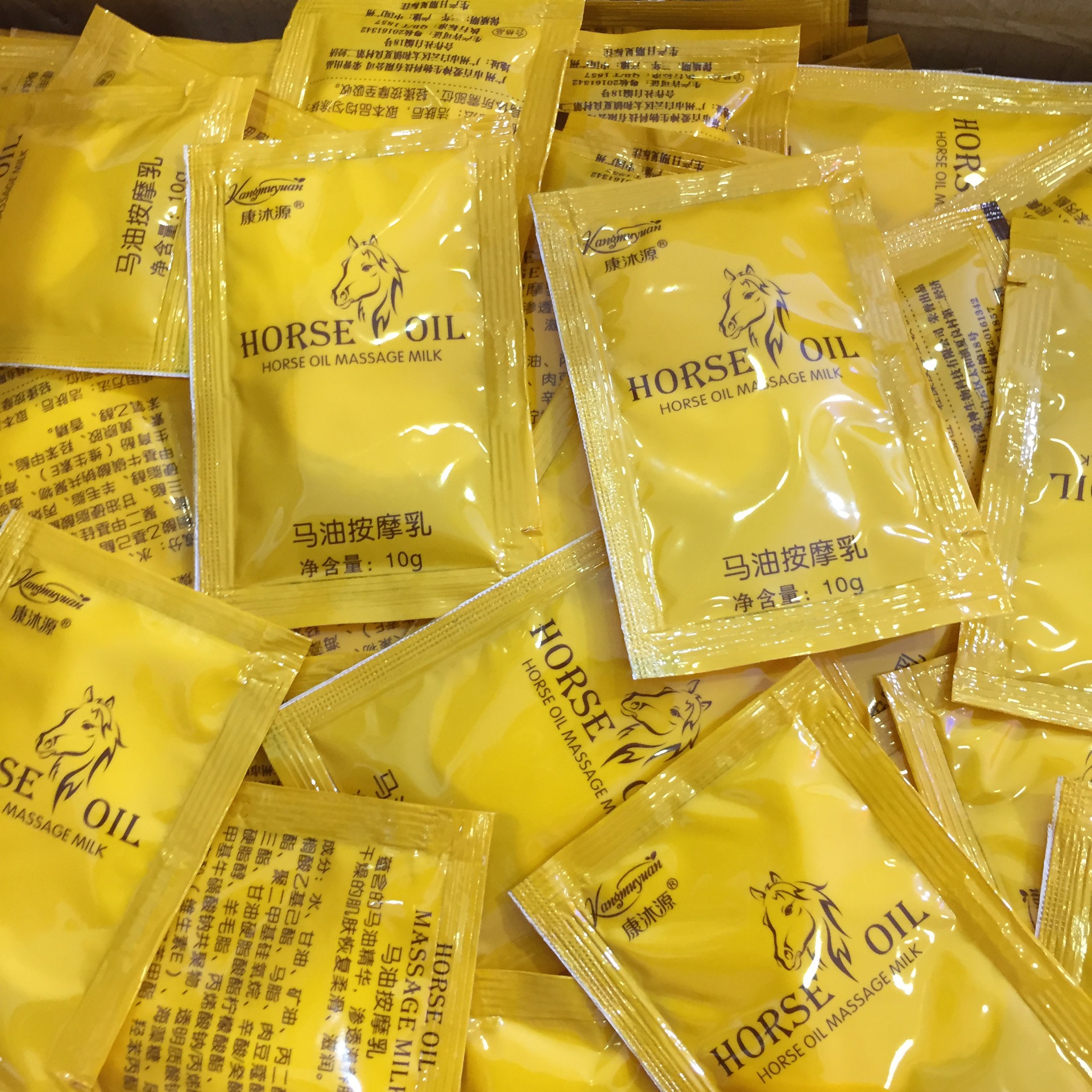 Factory horse oil 3000 packs/box kangmuyuan 10g Massage Cream Hydrating moisturizing body skin care foot bath supplies free shipping