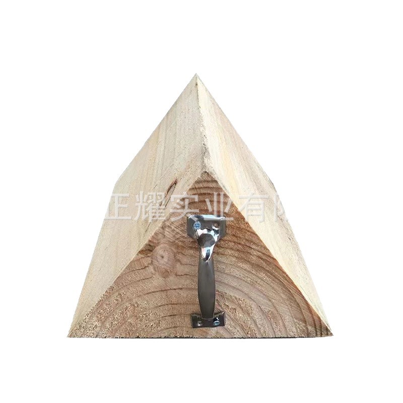 Triangular Wooden Stopper for Cars and Large Trucks, Solid Wood Car Stopper, Container Triangular Wood Block, Fumigation Wood Block, Car Tire