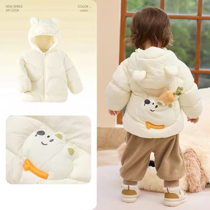 [белый утиный пух] оптовая детская одежда 2025 года, детская куртка из пуха для осени и зимы, новая теплая одежда