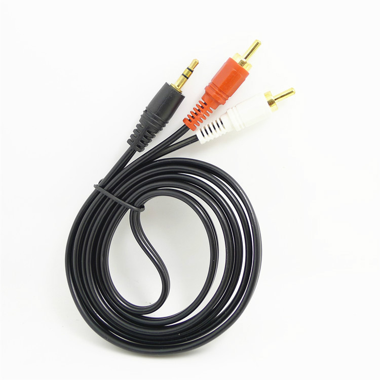 One-half audio cable 3.5mm to Lotus one-half computer speaker cable AV cable home office computer
