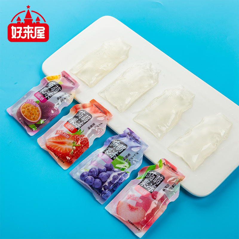Haoraiwu jelly net red snack konjac jelly children's suction jelly net red strawberry jelly factory wholesale