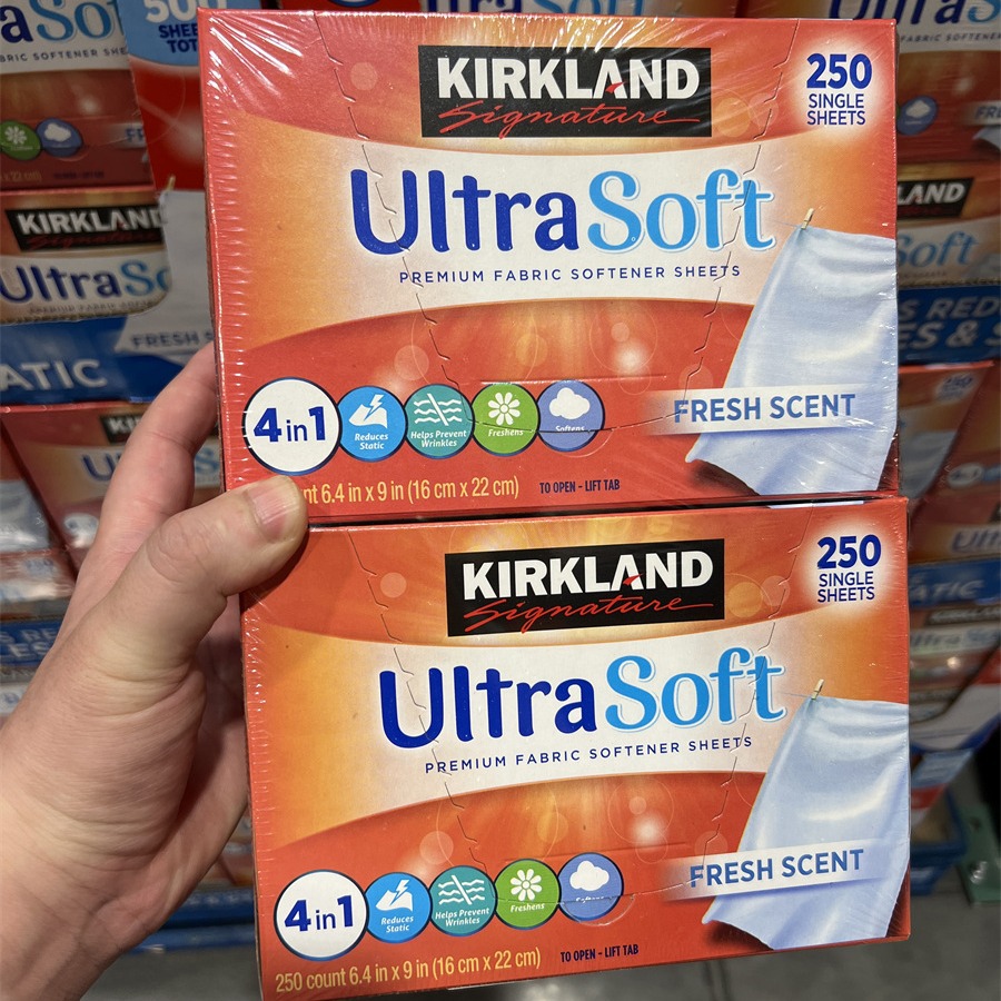 Импорт из США, Kirkland Cochrane, новые четырехвальные мягкие антикоррозийные ароматизированные таблетки для стирки, 250 штук в коробке