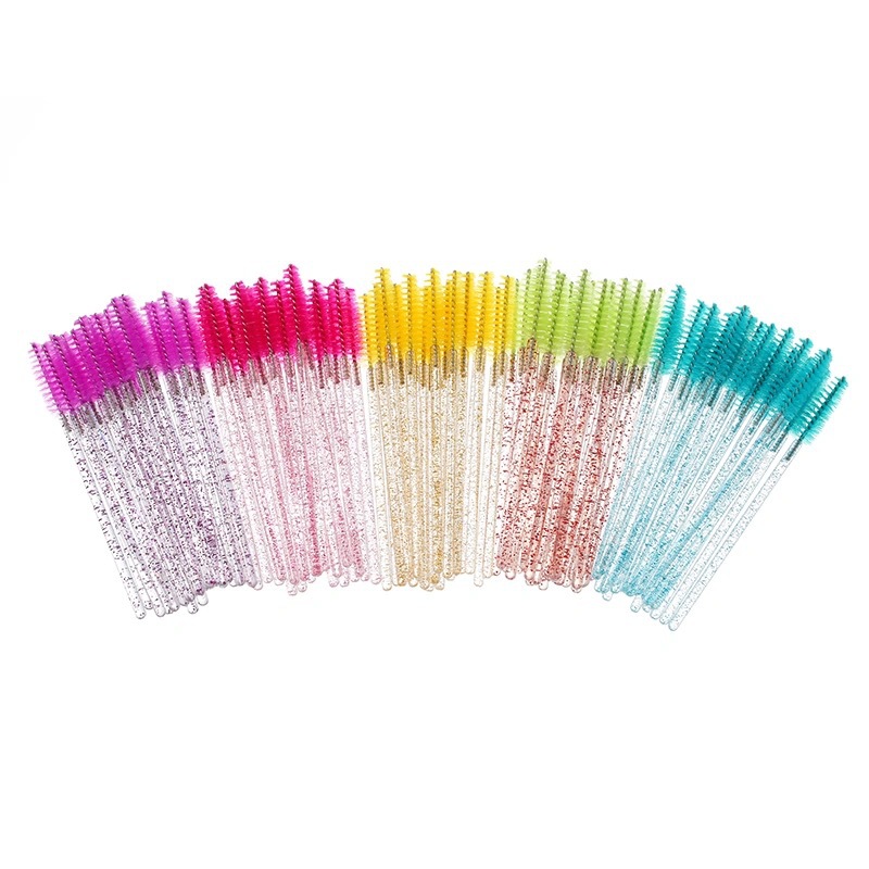 Factory direct disposable eyebrow brush eyelash brush color spiral eyelash roll eyelash eyebrow makeup brush beauty makeup tools