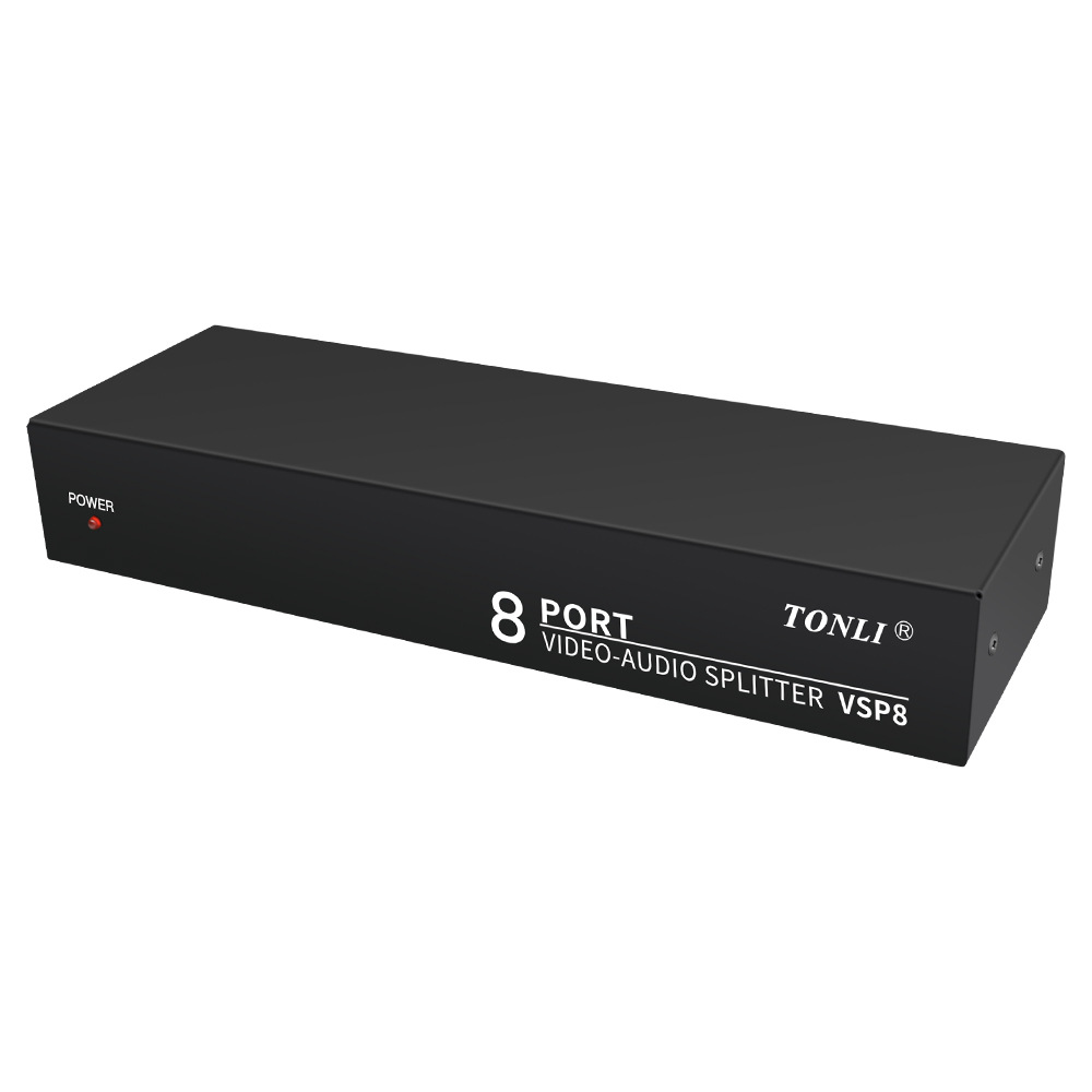 AV audio and video distributor 1 in 8 out RCA Interface 1 minute 8 yellow red White Lotus screen splitter source manufacturer