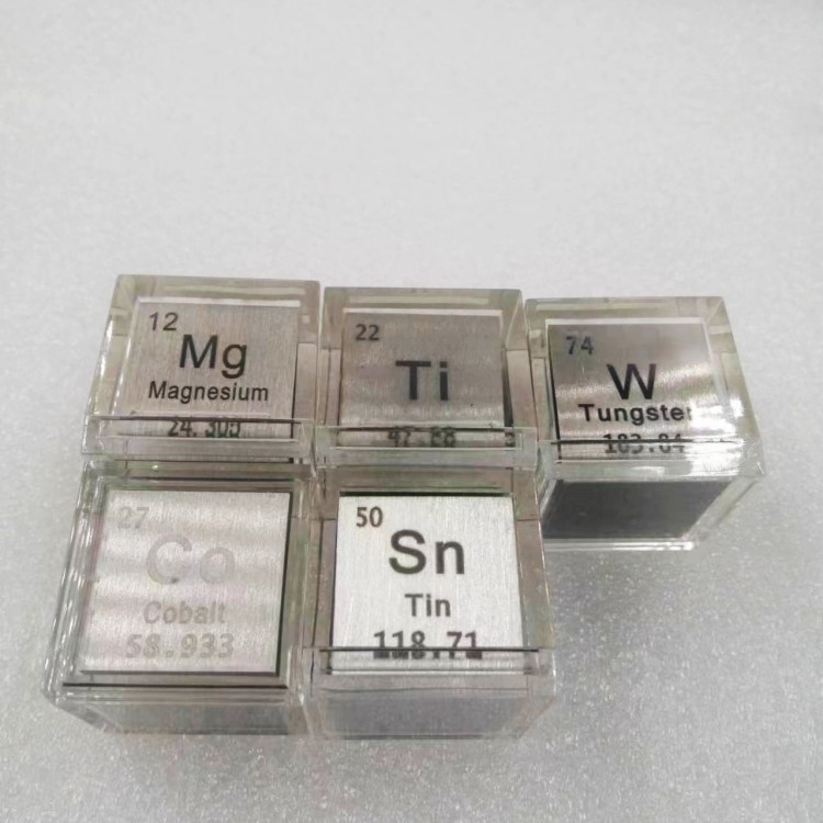 Metal Cube Ornaments Chemical Elements Physical Cube Chemical Elements Collection Specimens for Gifts
