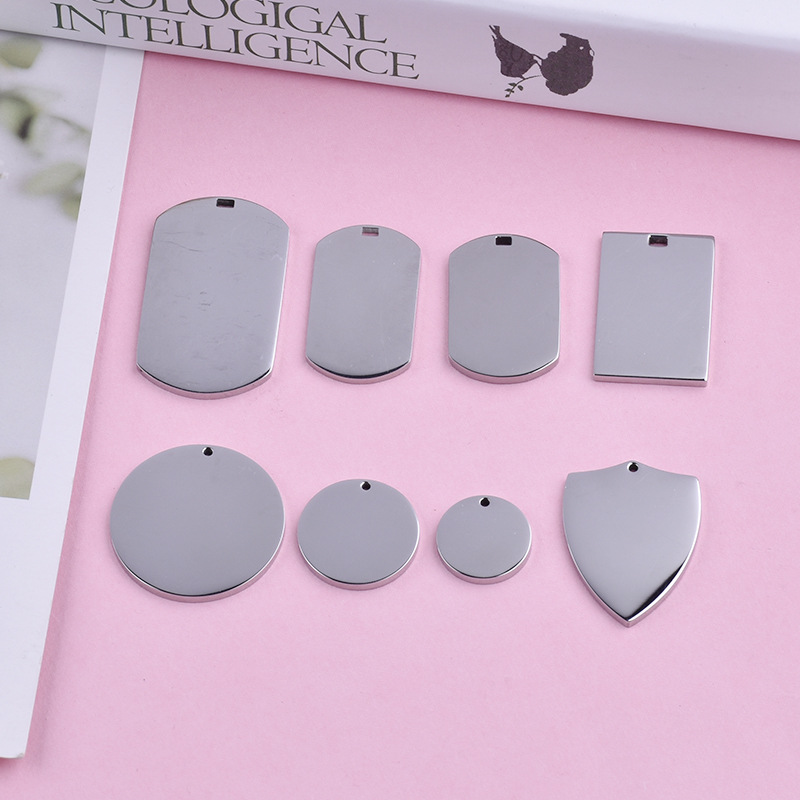 Индивидуальный кулон из нержавеющей стали 316/304, военный бренд, круглый щит, пустая идентификационная бирка, логотип, собачий тег