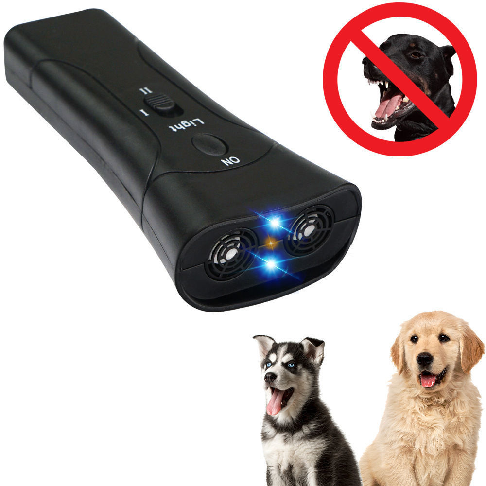 Amazon's Best-Selling Led Ultrasonic Single-Head and Double-Head Dog Training Device Portable Bark Stopper Outdoor Dog Repellent Cross-Border