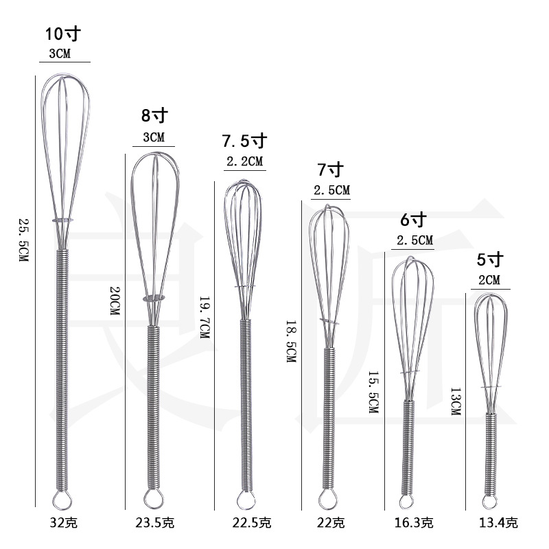 in stock 304# spring handle egg beater coffee mixer manual stainless steel egg beater manufacturers