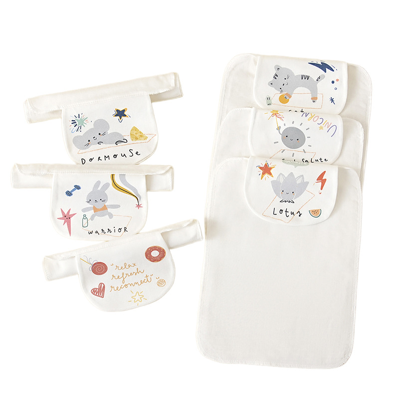 Sweat Absorbing Towel Pure Cotton Class A Kindergarten Children's Sweat Towel Back Towel Antiperspirant Cotton Gauze Baby Sweat-isolating Towel