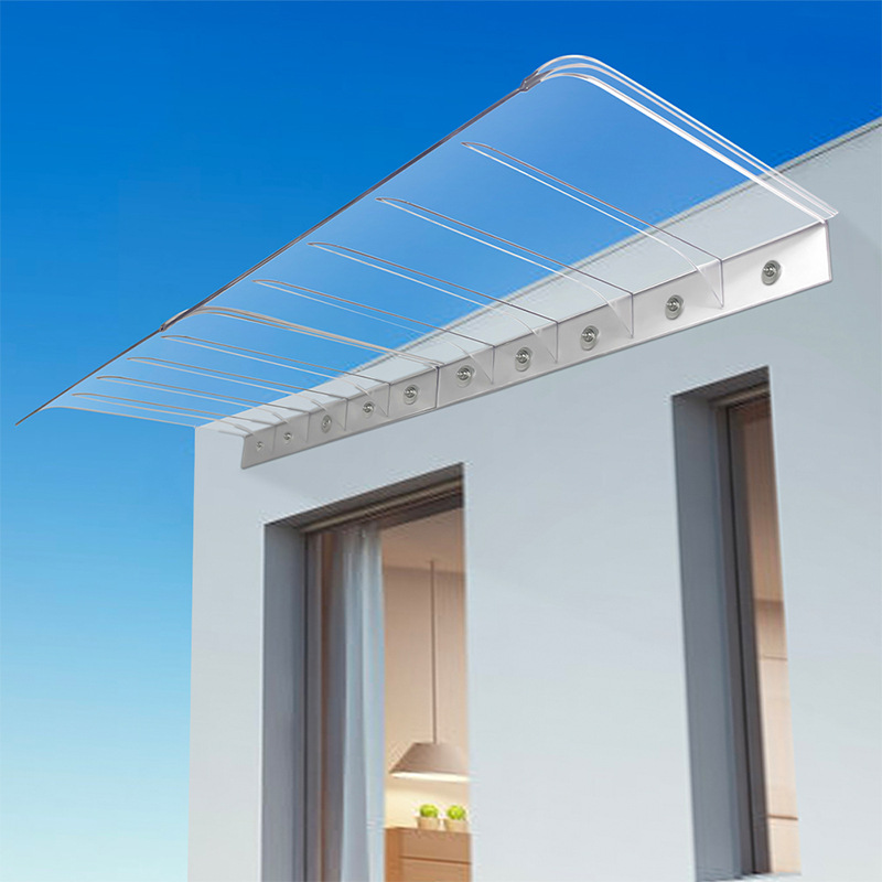 Cross-border Invisible Transparent Canopy Rain Board Window Eaves Balcony Sun Room Shading Rain Building Courtyard Rainproof