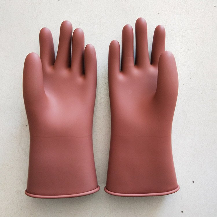 Non-Slip Rubber-Impregnated Nylon Gloves, Special for Power Cables, Black and Red Labor Protection Wear-Resistant Thickeneded Version