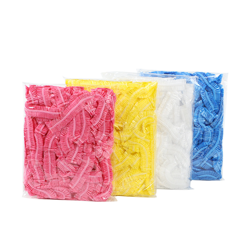 Enlarged and Thickened Shower Cap Disposable Hood Waterproof Transparent Home Hotel Shower Dust Cap Barber Shop Ready Stock