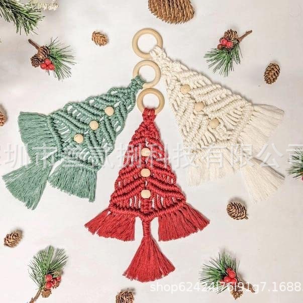 Spot Christmas tree DIY Kit handmade cotton rope Christmas tree material bag tutorial