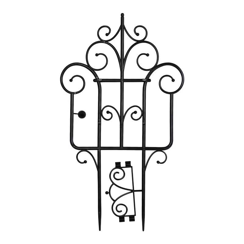 Garden Fence Plastic Fence Outdoor Pastoral European Fence Garden Decoration Imitation Iron Balcony Courtyard Small Fence