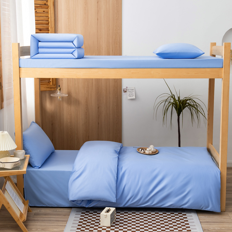 Student military training cotton army green three-piece student dormitory six-piece unit quilt core bedding bedding wholesale generation