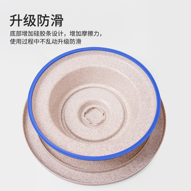 Upgraded Version of Cake Turntable with Glue Strip, Non-Slip Decorating Table, Biodegradable Wheat Straw Turntable, DIY Baking Tools
