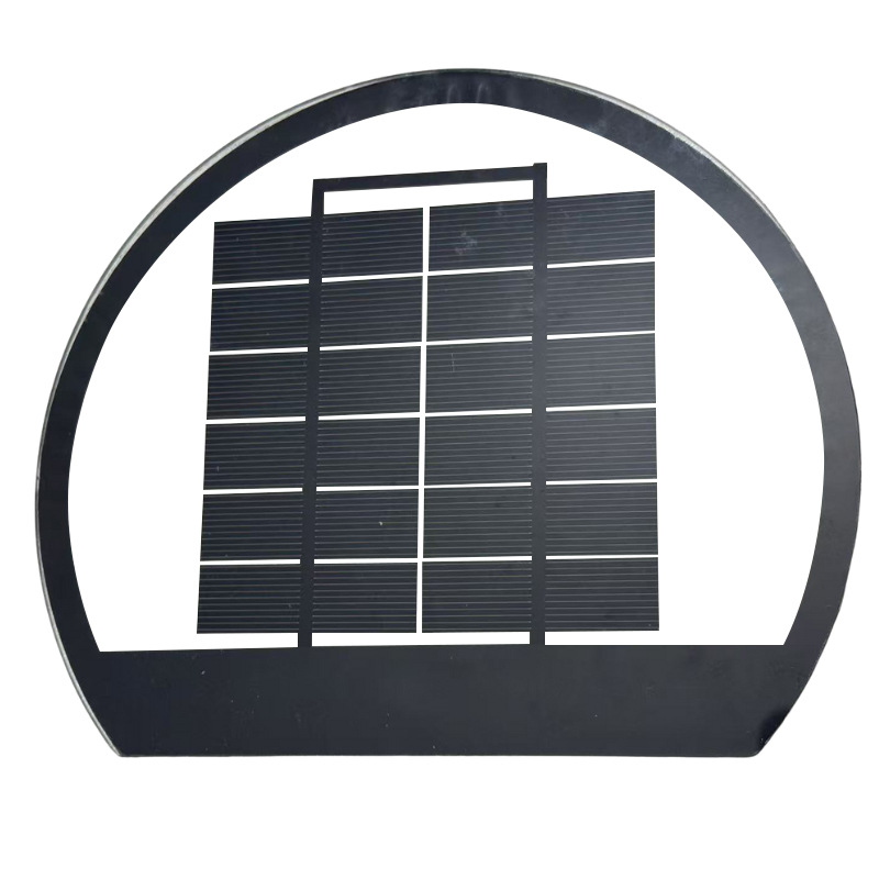 5V Mini Glass Solar Panel Laminated Photovoltaic Panel Monocrystalline Silicon Cell Manufacturer 2W