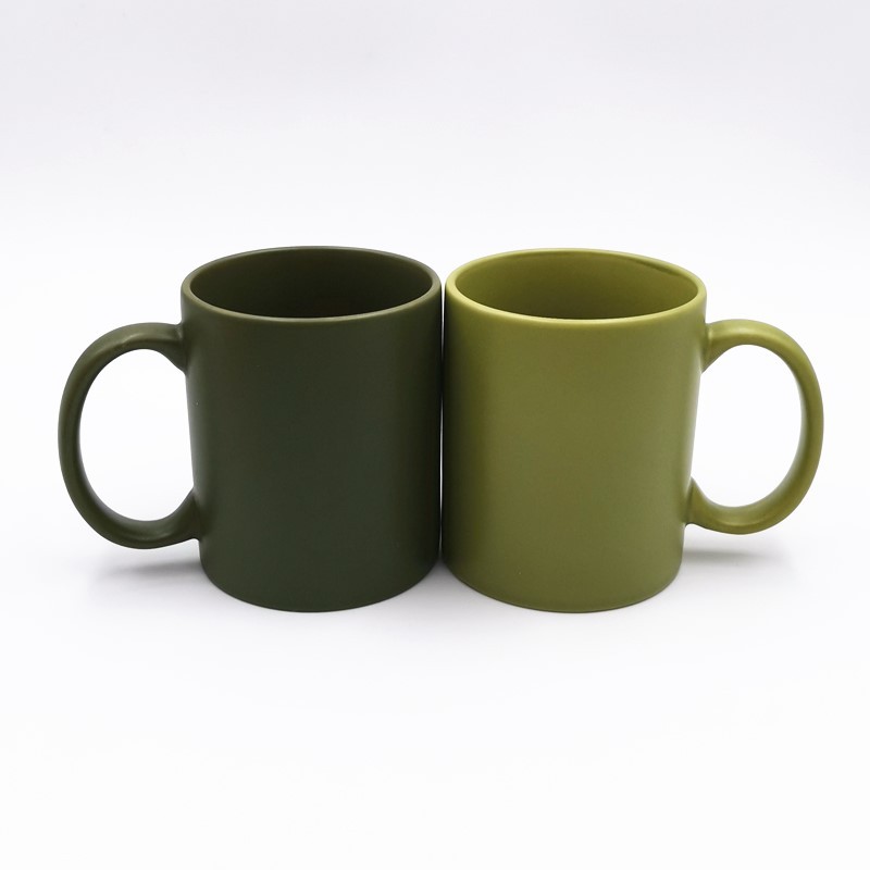Simple Matte Glaze Mug White High Temperature Coffee Cup 11oz Ceramic Cup Gift Export to Japan Foreign Trade