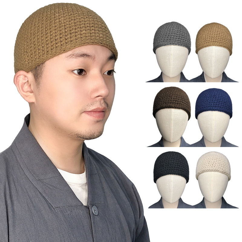 Шляпа Шао Чжу, новая вязаная шляпа монаха на осень и зиму, шляпа бхикхуни