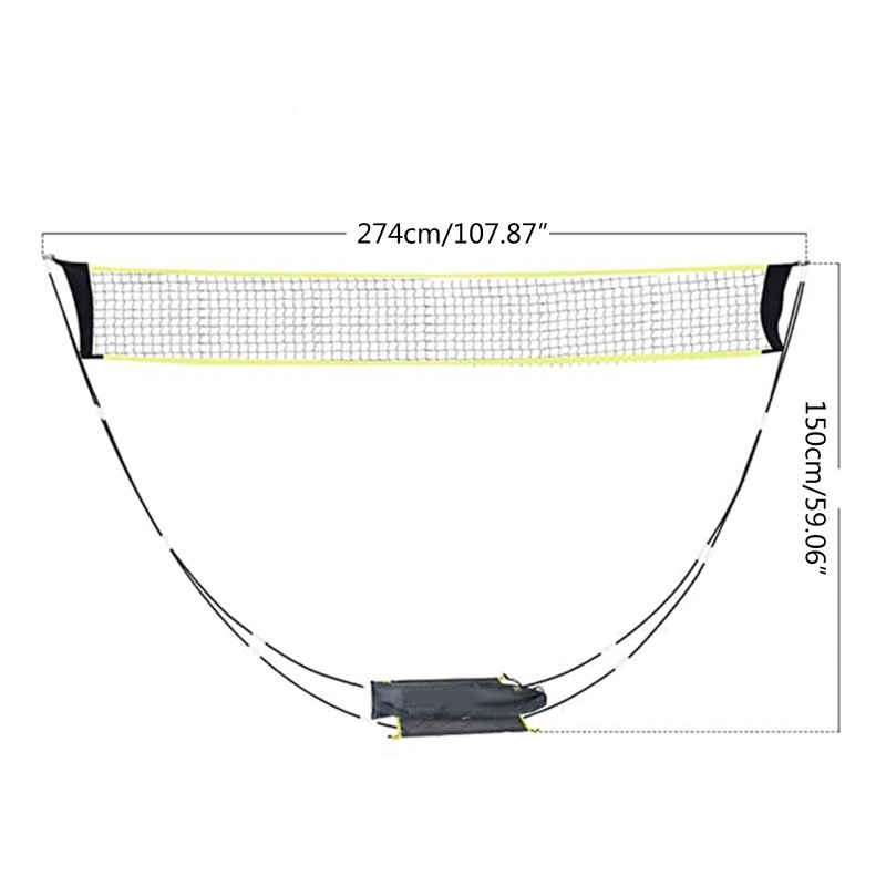 Outdoor badminton net movable convenient indoor training badminton net rack detachable badminton bracket