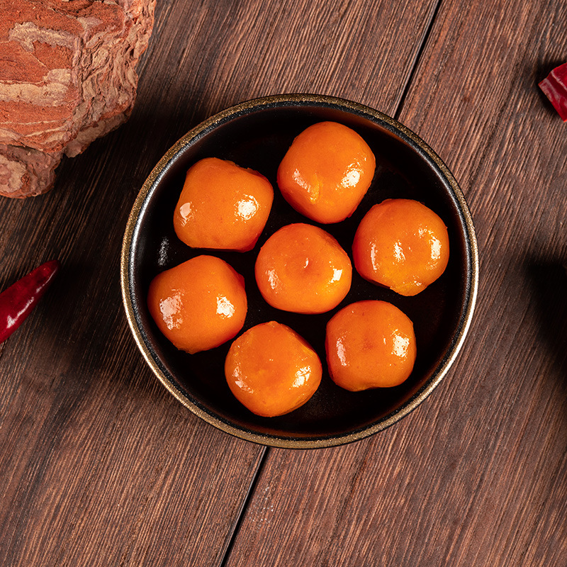 Salted Egg Yolk with Red Center and Oily Texture, Salted Duck Egg Yolk for Mooncake Filling, Egg Yolk Pastry Baking Filling, Wholesale Baking Pastry Filling