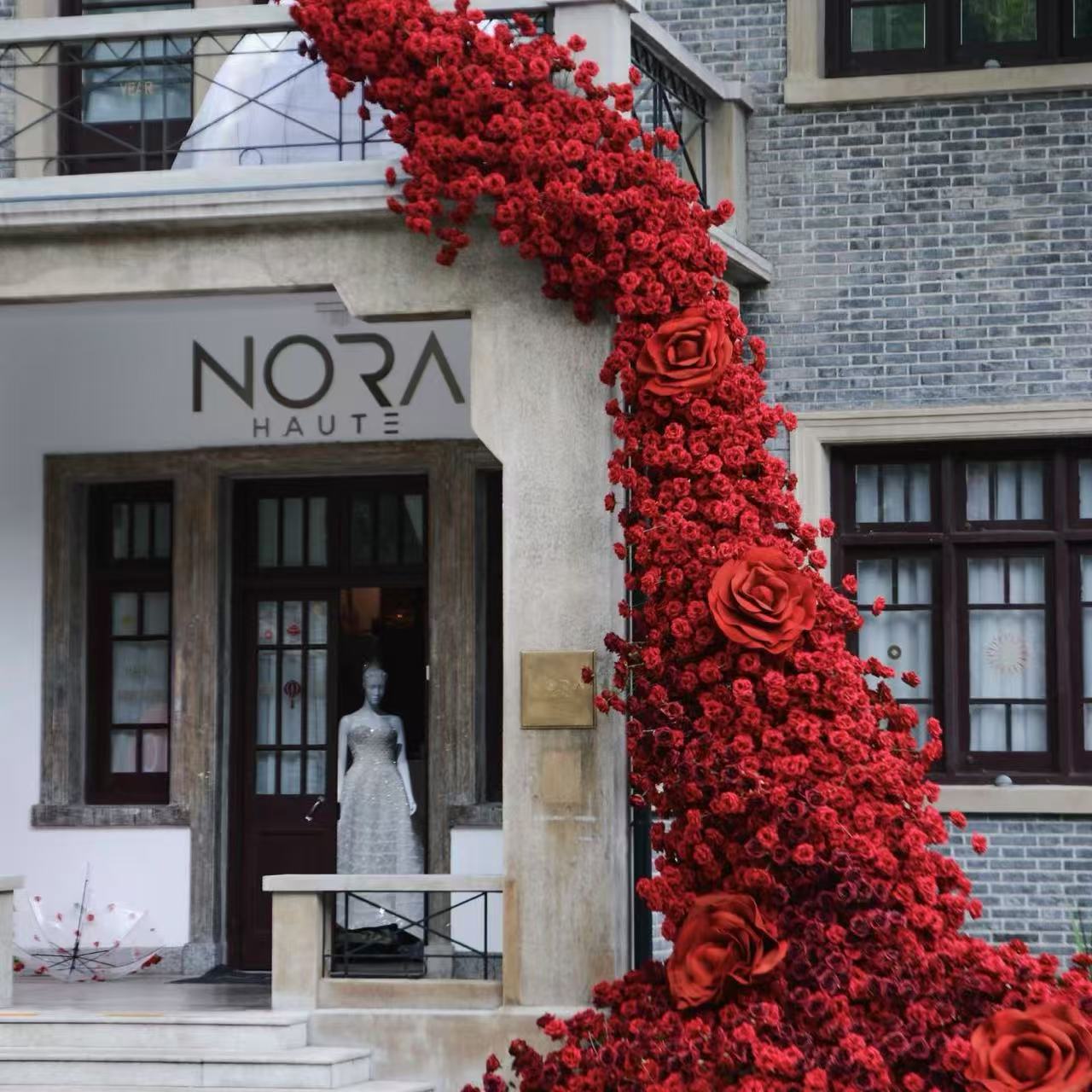 Single Flannel Simulation Rose Wedding Home Decoration Simulation Flower Valentine's Day Bouquet Flower Wall Flower-arranging Fake Flower